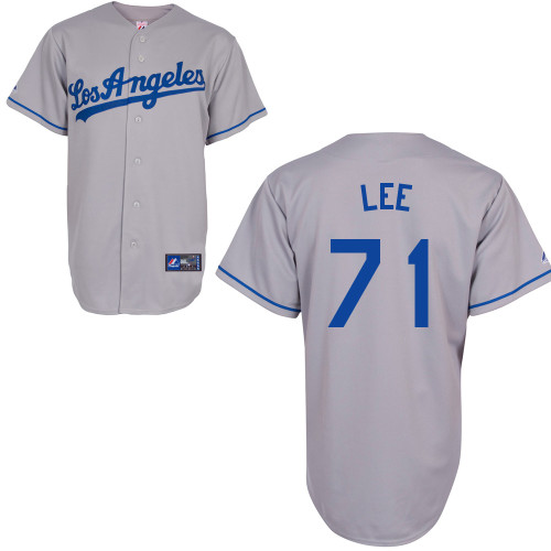Zach Lee #71 mlb Jersey-L A Dodgers Women's Authentic Road Gray Cool Base Baseball Jersey